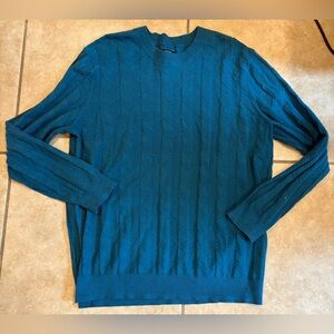 Alfani Blue Crew Neck Sweater. Size: XL